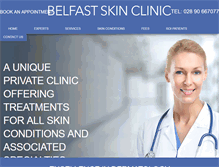 Tablet Screenshot of belfastskinclinic.com